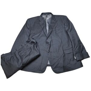 JoS. A. Bank Gray Suit Mens 58R 2 Piece Pants 53x24 Gray Wool Tailored Fit‎ NEW